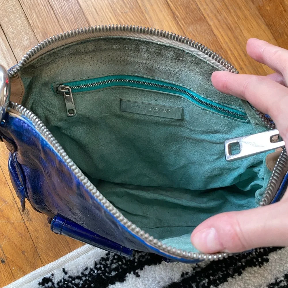 Marc Jacobs Blue Leather Bag - Picture 7 of 9